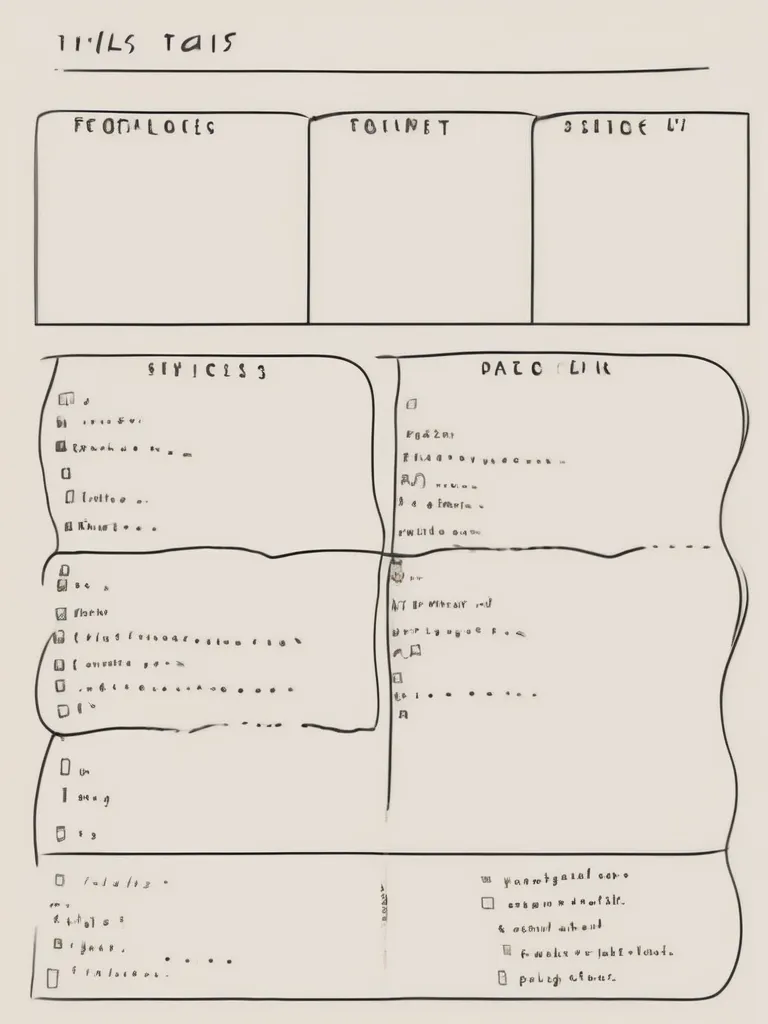 A handwritten list of tasks.