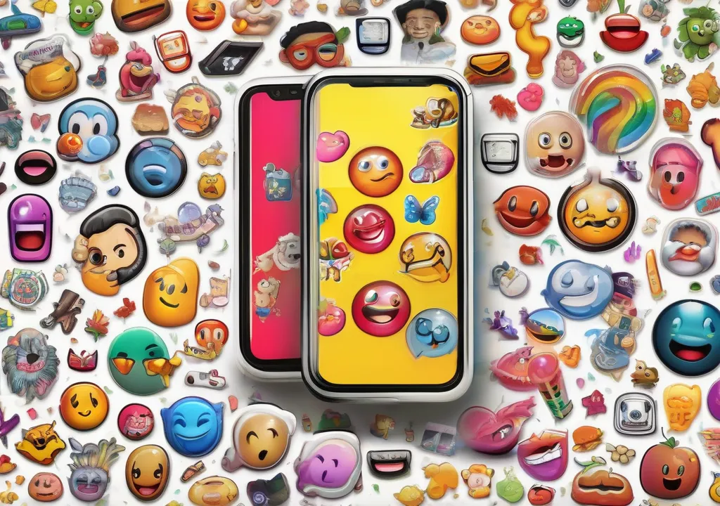 Emojis on a phone.